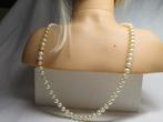 Vintage Parel Collier, Ophalen of Verzenden, Gebruikt, Wit, Overige materialen