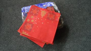 Kerstservetten linnenstructuur rood 50 st. Duni NIEUW beschikbaar voor biedingen