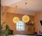 Twee design hanglampen -  Kristallen bollen, Ophalen, Zo goed als nieuw, Glas