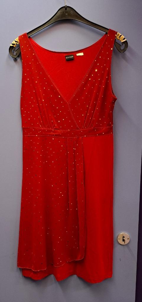 Bodyflirt rood feestelijk soepel vallend jurkje 36-38 47681, Kleding | Dames, Jurken, Zo goed als nieuw, Maat 38/40 (M), Rood