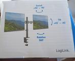 LogiLink dubbele monitor steun, Computers en Software, Monitoren, Ophalen of Verzenden, Zo goed als nieuw