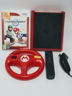 Nintendo Wii Mini - Rode Editie, Spelcomputers en Games, Spelcomputers | Nintendo Wii, Ophalen, Gebruikt, Met 1 controller, Met stuurtje