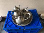 Verzilverde (EPNS) koffie- en theeset, Antiek en Kunst, Curiosa en Brocante, Ophalen of Verzenden