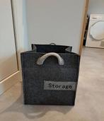 Opbergmand vilt / jute, Huis en Inrichting, Woonaccessoires | Schalen en Manden, Overige materialen, Mand, Vierkant, Nieuw