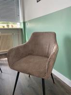 2 eettafel stoelen, Riley zand, Huis en Inrichting, Stoelen, Ophalen, Twee, Bruin, Nieuw