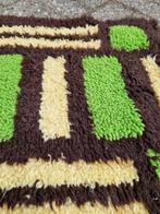 tafelkleed groen bruin loper geknoopt, Huis en Inrichting, Tafelkleden, Ophalen of Verzenden, 'T Olde Gre-j, Info@toldegrej.nl