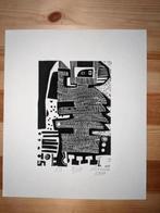 Linosnede, Antiek en Kunst, Kunst | Etsen en Gravures, Ophalen of Verzenden