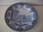 Plateel keramiek schaal jr.1900-1904 Joh9 Vers7. Decor Delft, Ophalen of Verzenden