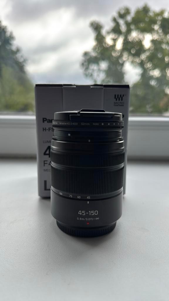 Panasonic LUMIX G VARIO 45-150mm OIS (met ND filter), Audio, Tv en Foto, Fotografie | Lenzen en Objectieven, Nieuw, Telelens, Zoom