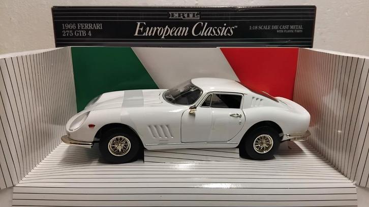 Ferrari 275 Berlinetta GTB 1966 ERTL European Class 1:18 KRD, Hobby en Vrije tijd, Modelauto's | 1:18, Zo goed als nieuw, Auto