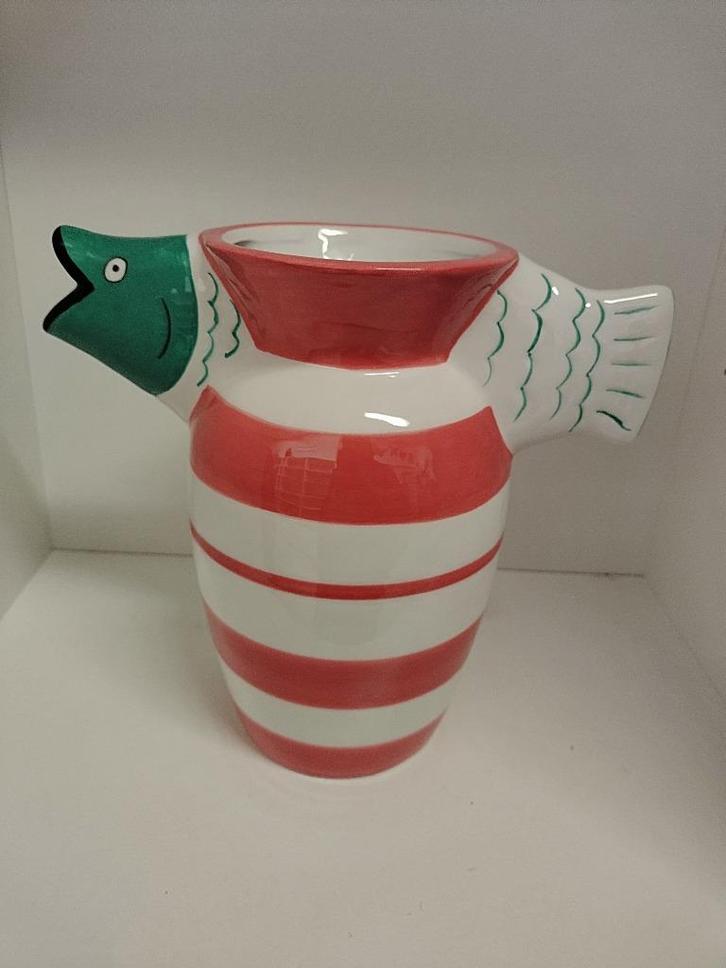 Vaas vissen keramiek - als ornament ook gaaf!!!! BLub blub, Antiek en Kunst, Kunst | Overige Kunst, Ophalen of Verzenden
