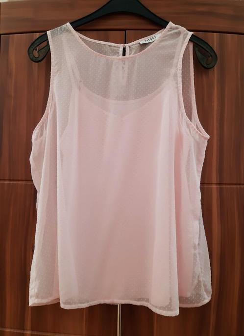 2-in-1-blouse top van Pieces in laagjeslook maat 40/42 Nieuw, Kleding | Dames, Blouses en Tunieken, Nieuw, Maat 42/44 (L), Roze