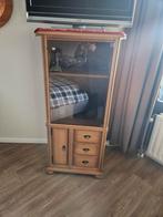 kast patine eiken met glazen deur, Ophalen of Verzenden, 25 tot 50 cm, 100 tot 150 cm, Minder dan 100 cm