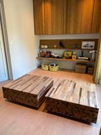 2x Linteloo Henk Vos salontafels 80x80, Huis en Inrichting, Ophalen, Gebruikt, 50 tot 100 cm, Vierkant