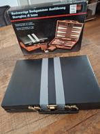 Backgammon in koffer, Ophalen of Verzenden