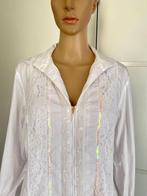 i414 Otto Kern maat 44=L blouse vest kant wit, Wit, Ophalen of Verzenden, Zo goed als nieuw, Maat 42/44 (L)