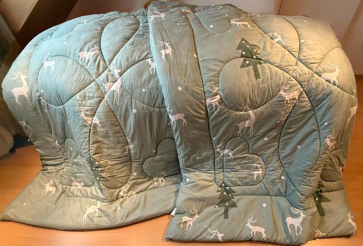 Bedrukt wasbaar-winterdekbed-hoesloos-snel drogend, Huis en Inrichting, Slaapkamer | Beddengoed, Zo goed als nieuw, Dekbedovertrek