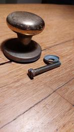 Antieke  massieve messing jaren 30 deurknop., Antiek en Kunst, Ophalen of Verzenden