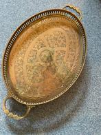 Koper ronde schaal, Antiek en Kunst, Antiek | Goud en Zilver, Ophalen of Verzenden