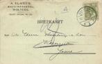 Wolvega-Briefkaart- A. Slager - Machine Handel - 1917, Gelopen, Friesland, Voor 1920, Verzenden