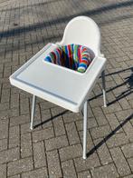 IKEA Antilop Kinderstoel met Dienblad, Wit, Kinderen en Baby's, Kinderstoelen, Gebruikt, Ophalen of Verzenden