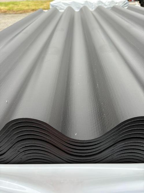 Golfplaat Vezelcement zwart 183 cm, Doe-het-zelf en Verbouw, Dakpannen en Dakbedekking, Nieuw, Golfplaat, Steen of Klei, Zwart