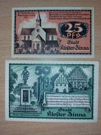 Duits Notgeld Kloster Zinna Noodgeld, Ophalen of Verzenden, Duitsland