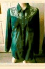 Blauw spijker blouse, Ophalen of Verzenden, Zo goed als nieuw, Maat 38/40 (M), Blauw