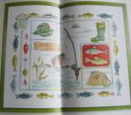 Borduurpatroon  Merklap Vissen vangen  nr 9238, Hobby en Vrije tijd, Borduren en Borduurmachines, Verzenden, Nieuw, Handborduren