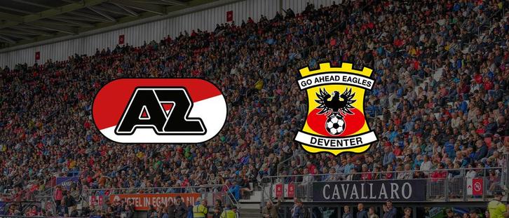 Tickets AZ Alkmaar - Go Ahead Eagles te koop!, Tickets en Kaartjes, Sport | Voetbal, Drie personen of meer, December