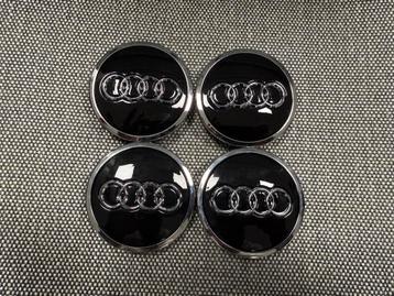 Nieuwe Audi 61mm Zwart Naafdoppen Naafkapjes Naafkappen ! beschikbaar voor biedingen