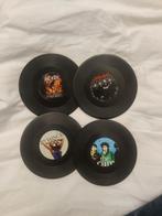Vinyl Record Onderzetters - Set van 4, Ophalen of Verzenden, Gebruikt, Glas of Kopje