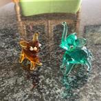 Glazen olifant, letterbak, samen voor € 4,95, Ophalen