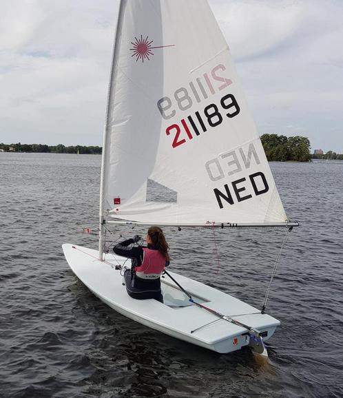 ILCA 6 - NED 211189 - wedstrijdklaar, Watersport en Boten, Zeilen en Zeiltoebehoren, Zo goed als nieuw, Grootzeil, Minder dan 15 m²