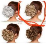 Chignon haar stuk Blonde Grote Dikke Krullen Scrunchie Blond, Nieuw, Ophalen of Verzenden, H, H