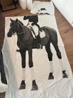 Geweldig dekbedovertrek paard / ruiter, Jongetje of Meisje, Wit, Dekbedovertrek, Ophalen of Verzenden