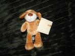 nicotoy bruin hond knuffel nieuw 17 cm groot, Ophalen of Verzenden, Nieuw, Hond