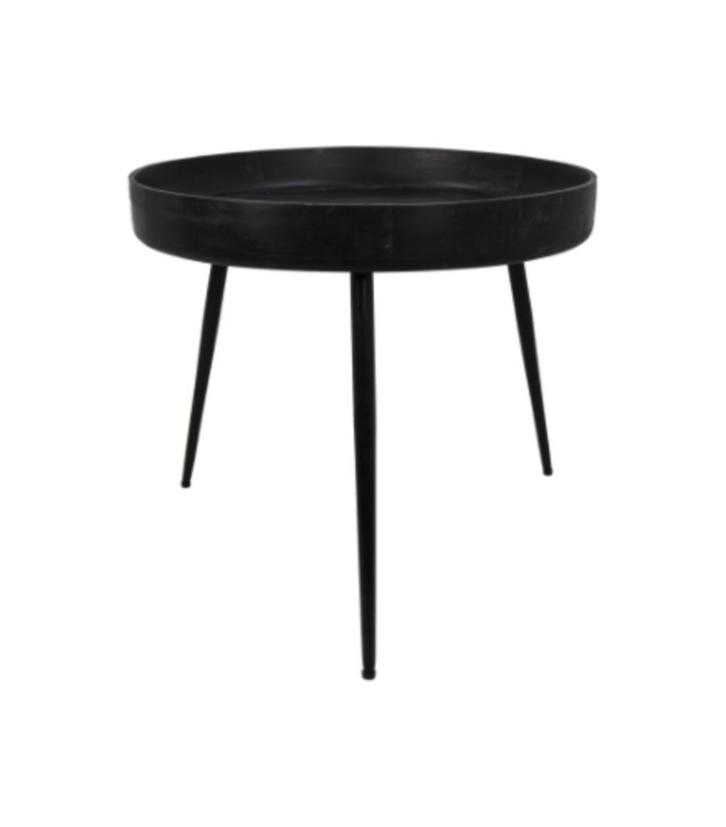 Bijzettafel Mangohout ø60x52, Huis en Inrichting, Tafels | Bijzettafels, Nieuw, Rond, 45 tot 60 cm, 55 tot 75 cm, Hout, Ophalen of Verzenden