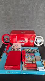 Nintendo Wii Rode Editie Compleet, Ophalen of Verzenden, Gebruikt, Met 1 controller, Met games