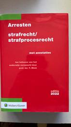 T. Blom - Arresten strafrecht/strafprocesrecht 2022, T. Blom, Ophalen of Verzenden, Zo goed als nieuw