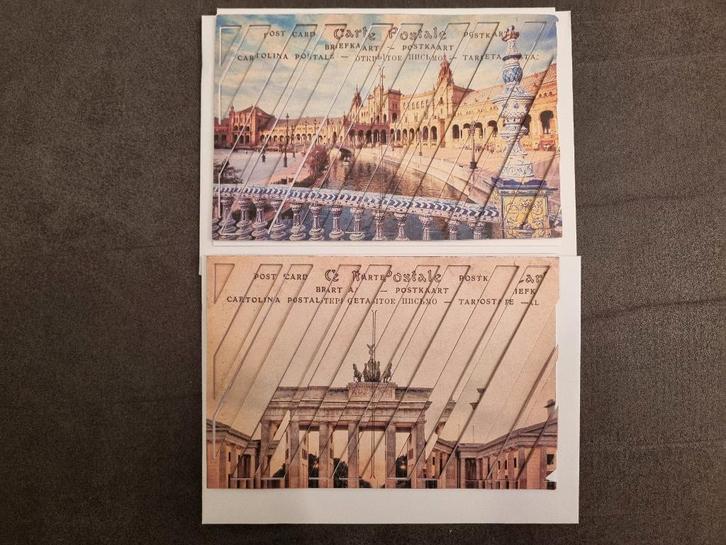 Spanje en of Duitsland kaart met envelop (voor goed doel), Postzegels en Munten, Brieven en Enveloppen | Buitenland, Overige typen