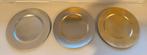 3 platic borden zilver-brons-goud kleur, Overige materialen, Ophalen of Verzenden, Zo goed als nieuw, Bord(en)
