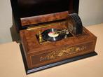 Reuge platen koffer met inleg en 7 plaatjes, Antiek en Kunst, Ophalen of Verzenden