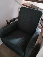 Grijs gemêleerde fauteuil, Ophalen, Gebruikt, 75 tot 100 cm, 50 tot 75 cm