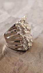 Prachtige XL piet piet zilver 925 ring, 20 of groter, Heer, Nieuw, Ophalen of Verzenden