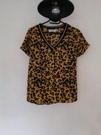 Enjoy okergeel/zwart shirt maat S, Kleding | Dames, T-shirts, Ophalen of Verzenden, Gedragen, Zwart, Korte mouw