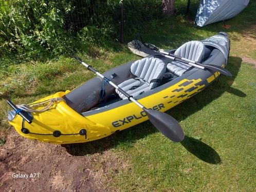 2 persoons kano, Watersport en Boten, Kano's, Zo goed als nieuw, Overige typen, Twee personen, Opblaasbaar, Met peddels, Ophalen