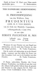 Hooff van H.F. 's-Bosch 1914 Lierop, Ophalen of Verzenden