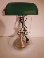 Klassieke Engelse Bankierslamp Notarislamp Mat Messing Nieuw, Huis en Inrichting, Ophalen of Verzenden, Nieuw, Minder dan 50 cm