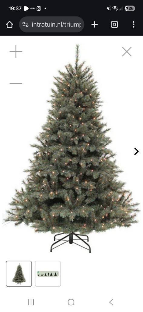 Kerstboom Romagne met verlichting in de boom, Diversen, Kerst, Zo goed als nieuw, Ophalen